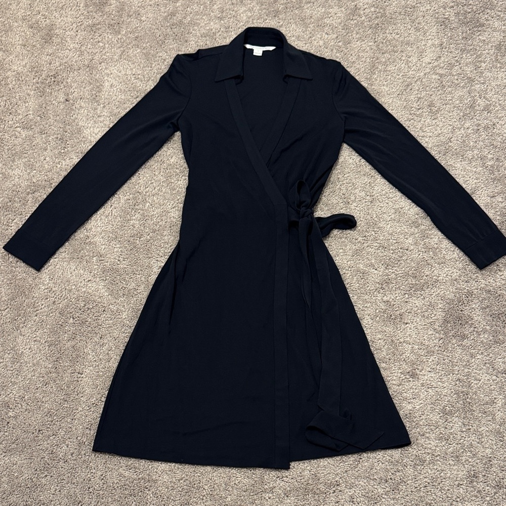 Diane Von Furstenberg Long Sleeve Wrap Dress